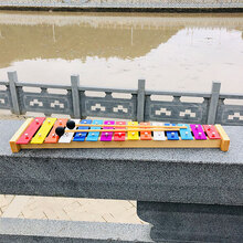 彩色15音钢片琴 奥尔夫打击乐器实木底座15音敲琴 TL15A 奥尔夫天地（Orff world） 彩色15音敲琴