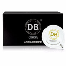 DB db超薄避孕套无硅油成人0.01套套db玻尿酸安全套001入珠套延时情趣套持久套一盒10只 DB套套一盒装