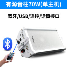 先科 有源音柱无线蓝牙室外防水音柱音响户外店面门头挂墙壁挂式音箱室内商用商场餐厅超市工厂店铺广播喇叭 有源蓝牙音柱70W(单主机)