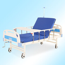礼达康 单摇床双摇床手摇式病床家用多功能护理床瘫痪病人床医用病床医院床门诊养老院老人床 可以带便孔 A10单摇床+床垫+轮+护栏+餐桌+输液架