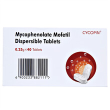 赛乐特赛可平吗替麦考酚酯分散片 0.25g*40片/盒 1盒