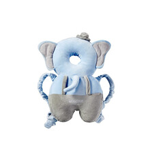 科巢（scoornest）婴儿护头枕 儿童防摔枕 学步头部防撞保护垫 宝宝走路保护头帽 科尔马蓝（大象）