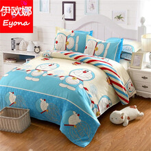 单件被套 1.5m仿磨毛1.8米2.0床学生宿舍单双人被罩110*150cm 哆啦A梦 150x200cm被套