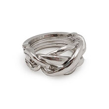 魔金puzzle10级九连环系列解环扣 抖音同款锌合金玩具益智戒指智力锁烧脑怀旧 四环魔戒