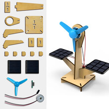 科学小实验套装手工制作物理儿童diy玩具小学生科技发明手工创意儿童玩具生日礼物 太阳能小风扇