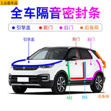 21款长安CS55plus蓝鲸版汽车门缝边密封条隔音条车门窗防尘降噪防水胶条改装饰专用 长安cs55炫目炫色炫彩炫动型
