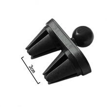 卡维妲（KAWEIDA）车载手机支架底座配件17mm通用型万向球头改装出风口粘贴吸盘导航 出风口双卡口【支持横/竖风口】