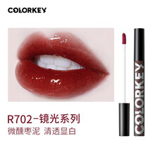 colorkey珂拉琪小黑镜唇釉镜面漆光丝绒唇彩唇蜜口红持久滋润保湿显色显白不易沾杯礼物迪丽热巴同款 镜光系列R702微醺枣泥
