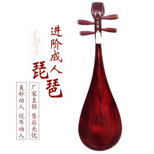 琵琶乐器演奏琵琶花梨木红木琵琶成人初学民乐考级琴 成人进阶琵琶《7配件配盒》《30年维修》