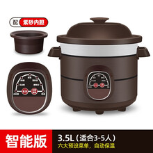 彩发（CAI FA） 陶瓷电炖锅全自动智能煲汤锅熬煮粥锅神器紫砂电砂锅家用炖盅养生 智能版3.5L（适合3-5人使用）