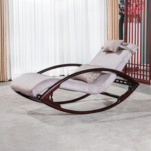 承古堂红木家具非洲鸡翅木（学名：非洲崖豆木）摇摇椅实木新中式逍遥椅老人午休椅午睡躺椅阳台客厅休闲椅S 摇椅：长136*宽66*高50(总高74)cm