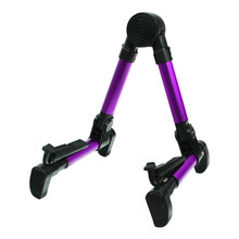 青歌吉他架子可折叠小提琴尤克里里支架 琵琶琴座琴架立式电贝斯A架 升级款折叠吉他支架-紫色