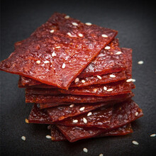 猪肉脯香辣蜜汁小吃猪肉铺干熟食品休闲小零食 原 味 100g*5包 猪肉脯