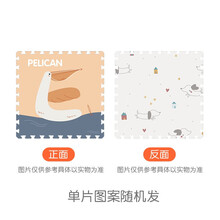 曼龙XPE婴儿爬行垫拼接加厚儿童拼图玩具环保客厅无味爬爬垫家用地垫 益智哈尼+飞天小狗 58*58*2CM单片装 【图案随机】
