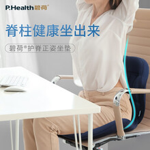 碧荷 坐垫 办公室椅子坐垫记忆棉护腰美臀屁股久坐神器痔疮座垫透气椅垫 蓝色