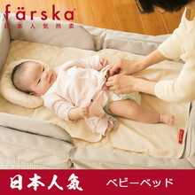 farska 【日本明星产品】婴儿隔尿垫/婴儿床配套尿布床单 防水透气多功能棉床垫护理垫 (大号106*58cm)隔尿垫