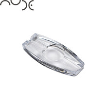 土耳其进口Nude纯手工水晶玻璃创意大号烟灰缸个性欧式客厅雪茄缸 ND01】长22  宽9.6  高3.6cm