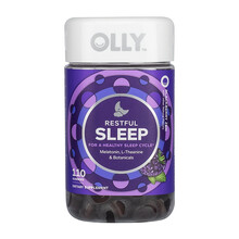 郭百年 美国 Restful Sleep褪黑素睡眠软糖 黑莓味 110粒 保税仓.