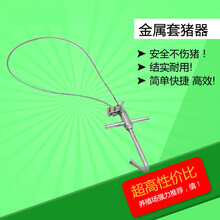 其六猪用保定器套猪绳钢丝绳猪套子定猪器抓猪神器兽用器械打针套嘴器器材猪用保 金属套猪器(100个)