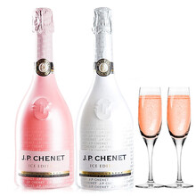 香奈 网红冰爽桃红Rose高起泡酒白葡萄酒 法国进口气泡酒女神礼物少女 歪脖子红酒 双支组合装750ml*2