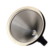 手冲咖啡壶器具套装不锈钢过滤网玻璃分享壶家用便携滴漏式过滤杯 一体壶加密滤网：单滤网