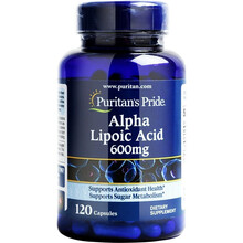 普丽普莱美国辅助降三高阿尔法a硫辛酸精华胶囊片降血糖保健品搭降糖药糖尿病药 600mg*120粒=每日1-2次，每次1粒