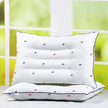 一对装枕头枕芯双人家用定型睡眠保护颈椎枕低单人硬薄整头 护颈枕水鸭【一对装】