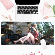 镇魂歌 鼠标垫超大号女生卡通动漫游戏周边二次元可爱加厚锁边网吧键盘垫笔记本个性定制订制办公电脑桌垫 捣蛋精灵 300x800x5mm