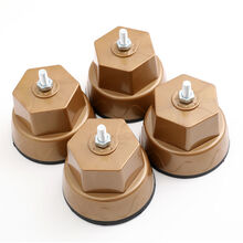 旦榄滚筒洗衣机底座通用海尔西门子固定防震防滑美的大象脚腿（2月19日发完）预售 金色 加重实心款（一套四个 +安装扳手）