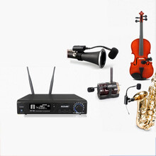 雨晨 爱尚达 EX系列无线乐器话筒一拖二一拖四萨克斯小提琴专用麦克风 EX-100 一拖一（各种乐器话筒选配）