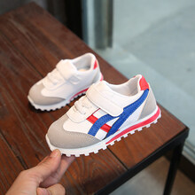 幼童鞋秋冬20201-3-5岁男童女宝宝鞋加绒棉鞋休闲鞋儿童鞋小童运动鞋 红色【皮面单鞋】 尺码偏小一码建议拍大一码