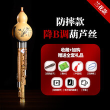 XINXIANGXI 葫芦丝c调 降b调初学者小D调G调F调儿童成人小学生乐器 兰花防摔款 降B调