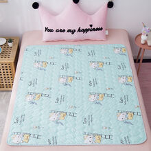 儿童隔尿垫防水可洗超大儿童成人宝宝纯棉透气床垫夏季防漏姨妈垫 蓝KT 30*40