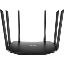 普联（TP-LINK）1900M双频5G无线路由器 2.4G\/5G智能穿墙王 6天线强力传输无衰减 TL-WDR7620-黑色