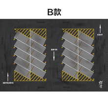 拓意出品1:64 儿童地垫桌垫 停车场图案 无味防滑可水洗 B款英文