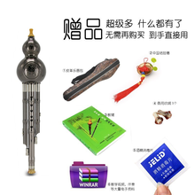 藝歌7孔葫芦丝初学者小学生自学镀铜防摔C调儿童入门吹奏乐器大全成人降b调专业演奏型葫芦丝吹嘴教材 葫芦丝镀银色【 C】+消毒棉+中国结+琴盒+教材书