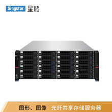 星储SS310G-24R图形图像中央存储服务器 24盘位光纤共享网络存储 标配（双万兆，冗余电源） 整机288TB(24块12T原厂匹配SAS硬盘)