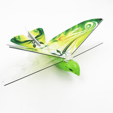 遥控仿真小鸟扑翼小鸟仿真飞行器飞机充电儿童玩具会飞的鸽子女孩电动遥控飞鸟 绿色不带遥控自由飞 官方标配