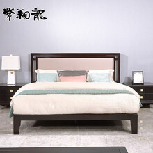 紫翔龙红木家具非洲鸡翅木（学名：非洲崖豆木）  璞时 璞雅床 B14璞雅床