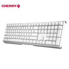 樱桃（Cherry）MX3.0S G80-3870LXAEU-0 机械键盘 有线键盘 全尺寸游戏键盘 无钢板正刻 白色 茶轴