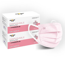 小懒医用口罩一次性女士三层含熔喷布春季宽耳带不勒耳夏季透气男女学生独立包装50片小脸款防护防尘雾霾 新款女士 宽耳筋不勒耳 粉色（100只非独立）
