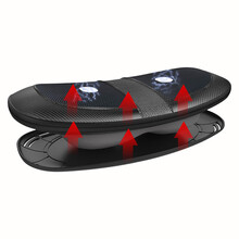 腰部按摩器无线充电热敷震动牵引脉冲多功能腰椎间盘突出曲度变直反弓腰部腰肌劳损腰疼痛车载家用 黑色 插电款