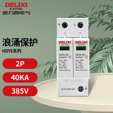 德力西电气防雷器浪涌保护器HDYE家用避雷器 2P单相三相电源防雷模块  40KA 2P 275V HDYE402275