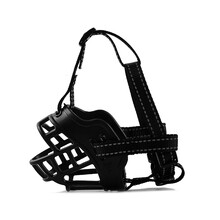 HENCHMEN亲信 狗嘴套宠物狗防咬狗口罩中大型犬止吠器防乱吃乱叫可喝水狗狗嘴罩 尼龙款5#嘴围33cm 建议体重80-120斤