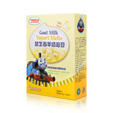 小火车THOMAS & FRIENDS益生菌羊奶溶豆 托马斯宝宝零食 儿童小奶豆小馒头 梨味