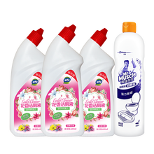 威猛先生（Mr Muscle） 威猛先生洁厕灵马桶清洁剂花香洁厕液厕所除垢除菌清洗剂组合装4瓶 威猛洁厕液480g*1+花香洁厕液600g*3
