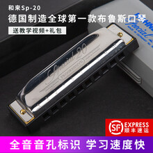 德国hohner 布鲁斯蓝调口琴十孔入门口琴成人口琴 bD调