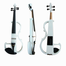 嘉宴黑色电子小提琴 初学者演奏电声小提琴乐器 1/2白色