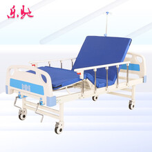 乐驰加厚手摇病床医疗瘫痪病人家庭护理床家用多功能翻身床升降老年人医用医院病床单摇双摇左右侧翻 套餐10：ABS双摇床+轮+床垫+护栏