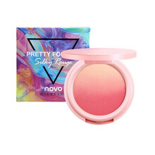 NOVO 甜蜜粉嫩渐变腮红裸妆自然好气色双色腮红盘胭脂美妆 01#